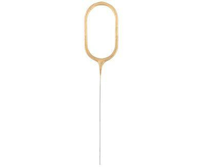 Zimne ognie złota cyfra 0,  17cm