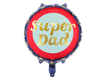 Balon foliowy Super Dad, dzień ojca 45 cm