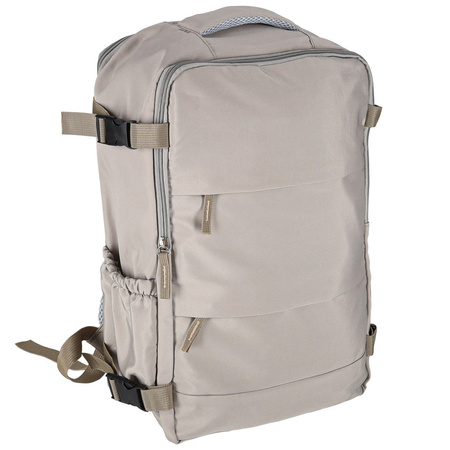 Plecak podróżny turystyczny bagaż szary 45x30 cm