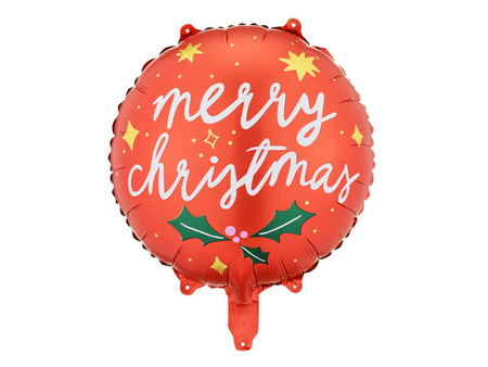 Balon foliowy Merry Christmas, 45 cm