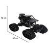 Samochód zdalnie sterowany na pilota RC Rock Crawler 4x4 LHC012 auto 2w1 czarny
