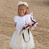 Różowy Hobby Horse Skippi A5  - lekki i poręczny - prezent dla dziewczynki