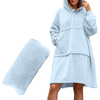 Bluzair Bluza Koc Hoodie Oversize Polska Błękitny