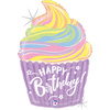 Balon urodzinowy Tort, Babeczka Happy Birthday 69 cm