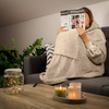 Bluzair Bluza Koc Hoodie Oversize Polska Beżowy
