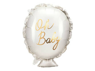 Balon foliowy na Baby Shower "Oh Baby", 53x69 cm