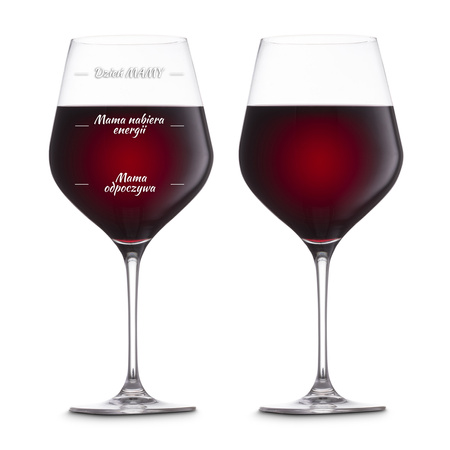 Etui na wino z kieliszkami diVinto dla Mamy - prezent dla mamy na urodziny