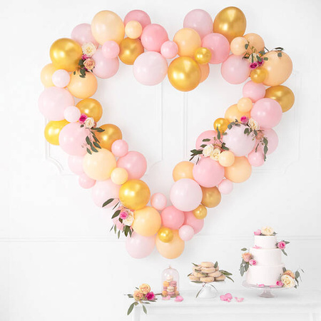Balony lateksowe Strong Różowe, Pastel Pale Pink, 30cm, 100 szt.