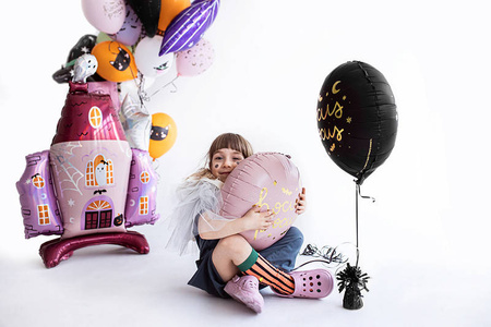 Balon foliowy Hocus Pocus, halloween 45 cm, czarny
