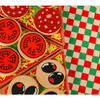 Pizza drewniany zestaw do zabawy na rzep  akcesoria łopatka nóż talerz nauka krojenia 20cm