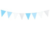 Girlanda Birthday - Błękitne Flagietki, 1,3m