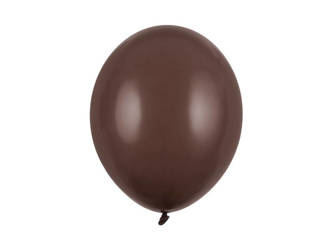 Balony lateksowe Strong Pastelowe Kakaowy Brązowy, Pastel Cocoa Brown, 30cm, 100 szt.