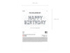 Balon foliowy dekoracja urodzinowa Happy Birthday srebrna 340cm x 35cm