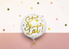 Balon foliowy urodzinowy  Sto lat! biały, 35cm