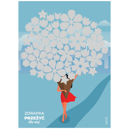 Zdrapka Przeżyć dla Niej plakat bucket list mapa