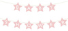 Baner napis na baby shower gwiazdki jasnoróżowe 290cm x 16,5cm
