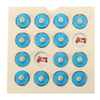 Gra planszowa memory montessori zestaw puzzle drewniane 4 karty