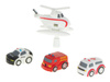 Tor przeszkód interaktywny samochodowy wyścigi parking 3 pojazdy straż radiowóz ambulans, 1 helikopter 32x32cm XXL