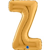 Balon foliowy Litera Z, 66cm, Złota