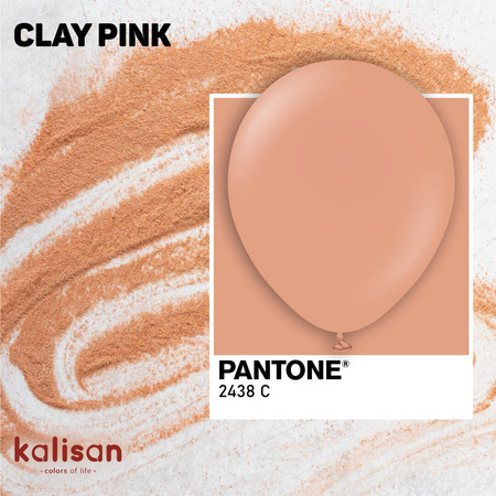 Balony lateksowe Clay Pink, różowy 45 cm, 25 szt.