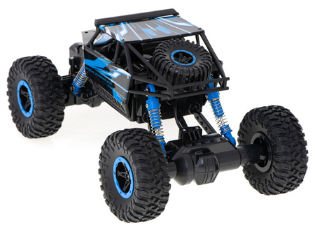 Samochód zdalnie sterowany na pilota RC Rock Crawler HB 2,4GHz 1:18 niebieski