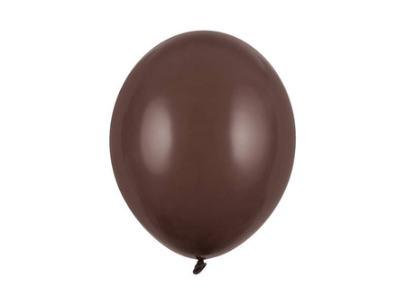 Balony lateksowe Strong Pastelowe Kakaowy Brązowy, Pastel Cocoa Brown, 30cm, 100 szt.