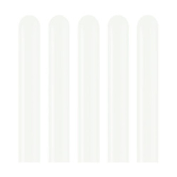 Balony do modelowania 260M, Standard White, Białe, 115cm, 100 szt.