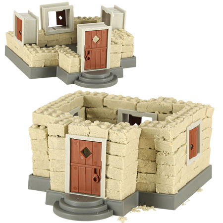 Piasek dla dzieci 750g domek foremki figurki zestaw kreatywny