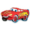 Balon Foliowy Uśmiechnięte Auto Cars, ZYGZAG na patyk 37 cm