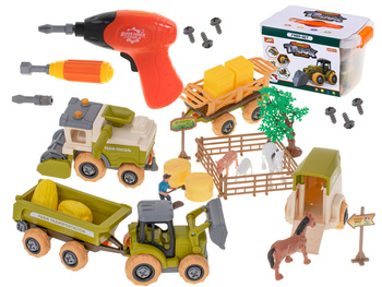 Farma traktor maszyny rolnicze ciągnik do skręcania zwierzęta wkrętarka