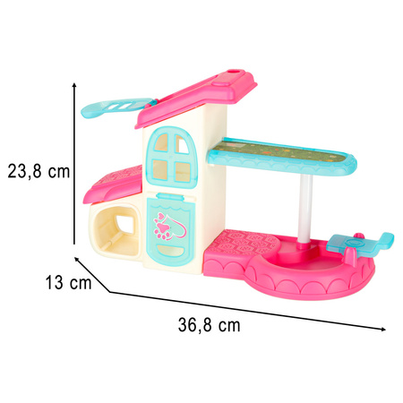 SPA dla zwierząt domek malowanie kąpanie zwierząt mazaki zmywalne akcesoria 26 elementów