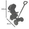 Rowerek trójkołowy TRIKE FIX Elite 2w1 rower spacerówka 6w1 czarny
