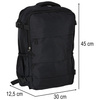 Plecak podróżny turystyczny bagaż czarny 45x30 cm