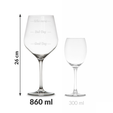 Etui na wino z kieliszkami pary dwojga Who cares