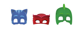 Maski papierowe 'PJ Mask Pidżamersi" 6 szt.