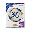 Balon Foliowy 30 urodziny, marmur granat, 46 cm