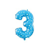 Cyfra 0 Balon Foliowy - 40 cm Niebieska