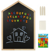 Tablica magnetyczna kredowa na ścianę drewniana domek 92cm x 62cm