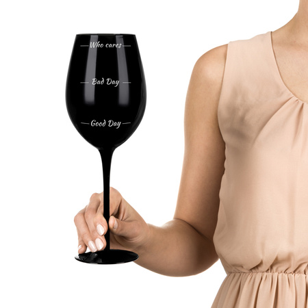 Etui na wino i 2 kieliszki xxl podróżne Who cares