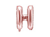 Balon foliowy Litera H, 35cm, Rose Gold różowe złoto