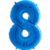 Balon Foliowy Cyfra 8 Niebieska - 102 cm Grabo