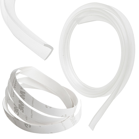 Taśma silikonowa zabezpieczająca kanty narożniki krawędzie transparentna 1m