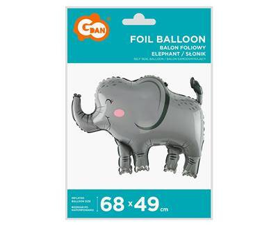 Balon foliowy Słoń, 68x49cm