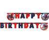 Girlanda, baner Happy birthday Spiderman 230 cm