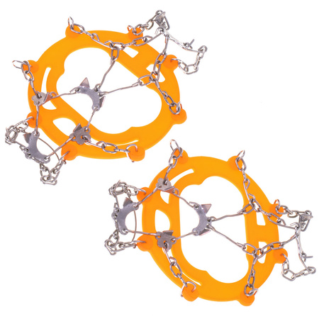 Raczki na buty antypoślizgowe turystyczne z kolcami łańcuchy pokrowiec roz. 38-45