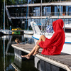 Bluzair SUPER MAMA - Bluza koc - Czerwony - prezent dla mamy na urodziny