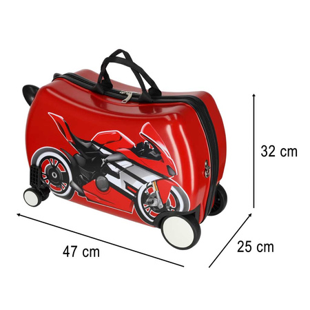 Walizka podróżna dla dzieci na kółkach bagaż podręczny motor