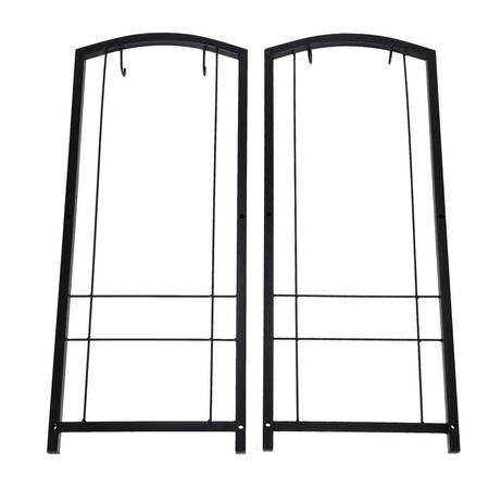 Stojak na drewno kominkowe regał metalowy akcesoria do kominka