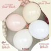 Balony lateksowe Kalisan Retro White, biały, 30cm, XXL 500 szt.