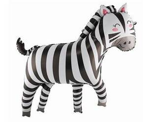 Balon foliowy Zebra, 80 x 78 cm,